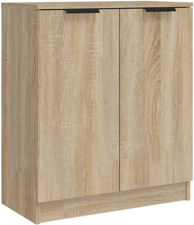 The Living Store Dressoir Bewerkt Hout 60x30x70 cm Sonoma Eiken