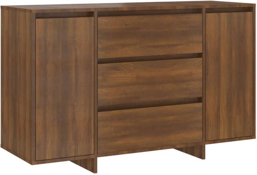 The Living Store Dressoir Bijzetkast 120 x 41 x 75 cm Bruineiken Spaanplaat