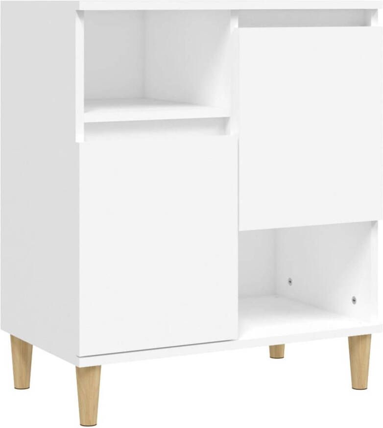 The Living Store Dressoir Bijzetkast 60 x 35 x 70 cm Wit