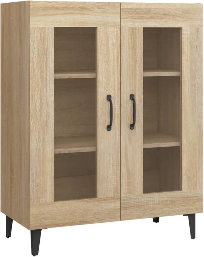 The Living Store Dressoir Bijzetkast 69.5 x 34 x 90 cm Sonoma Eiken