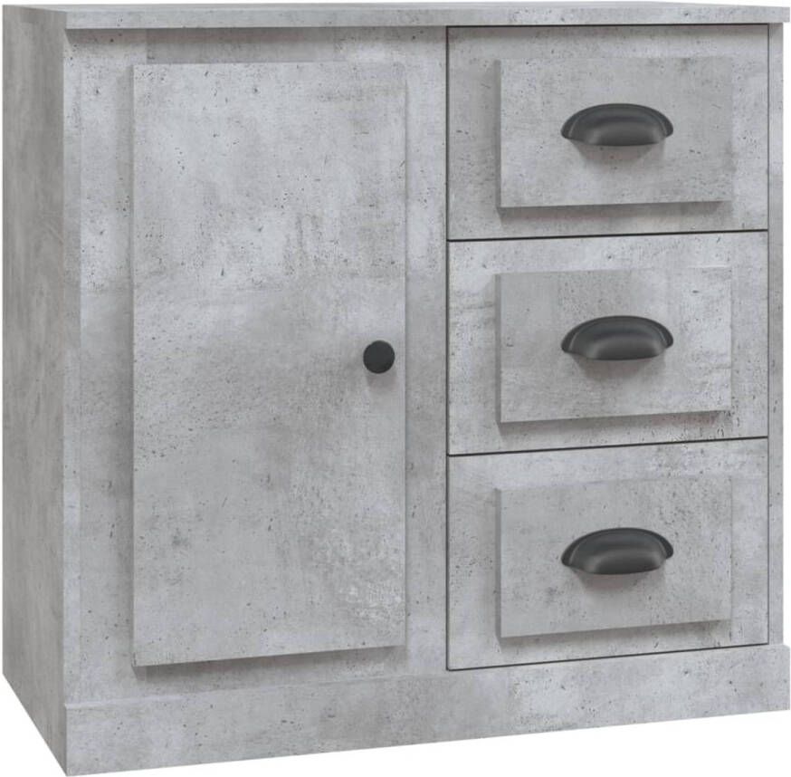 The Living Store Dressoir Bijzetkast 70x35.5x67.5 cm Betongrijs