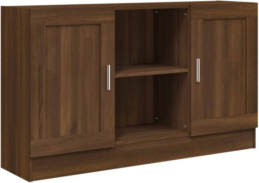 The Living Store Dressoir Bruineiken 120 x 30.5 x 70 cm Sterk en praktisch