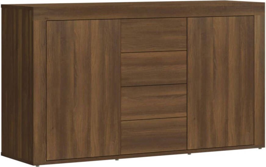 The Living Store Dressoir Bruineiken 120 x 36 x 69 cm Stevig materiaal Voldoende opbergruimte