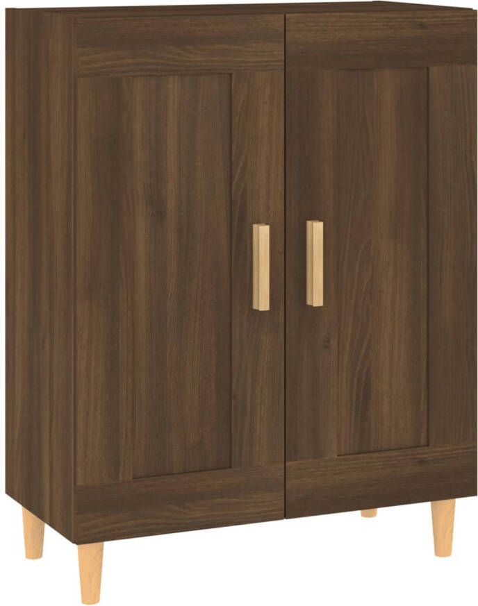 The Living Store Dressoir Bruineiken 69.5 x 34 x 90 cm Stevig houtmateriaal