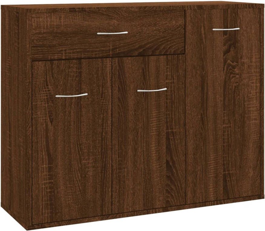 The Living Store Dressoir Bruineiken 88 x 30 x 70 cm Veel opbergruimte