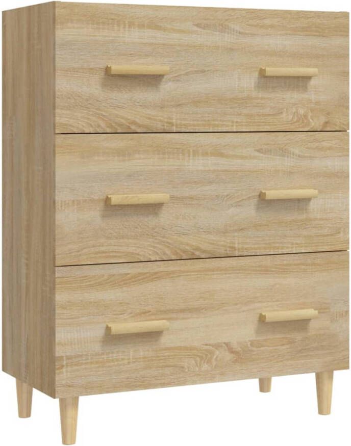 The Living Store Dressoir Buffetkast 70x34x90cm Sonoma Eiken