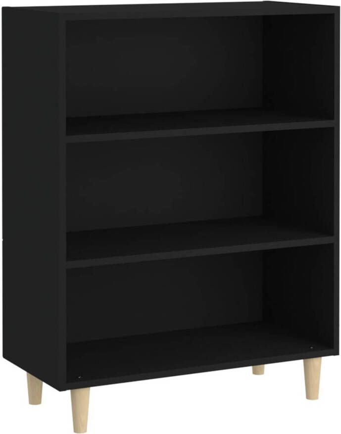 The Living Store Dressoir Classic Bijzetkast 69.5 x 32.5 x 90 cm Zwart