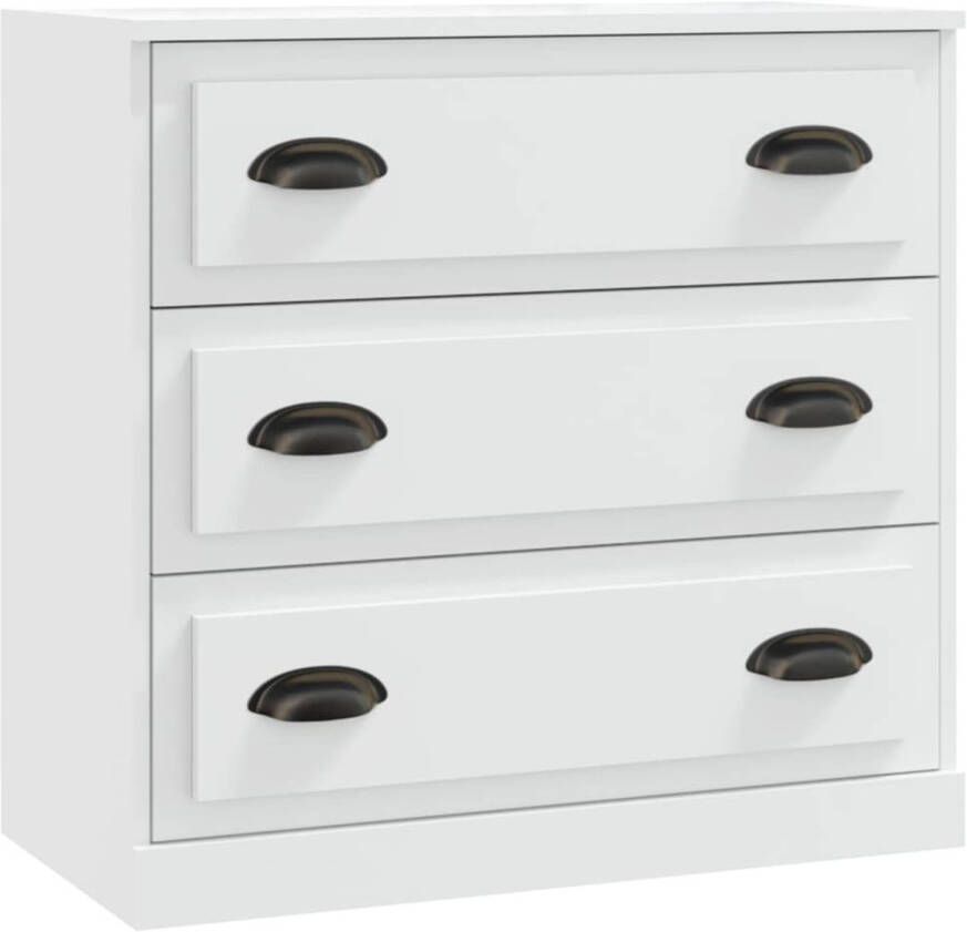 The Living Store Dressoir Classic Bijzetkast 70 x 35.5 x 67.5 cm Wit