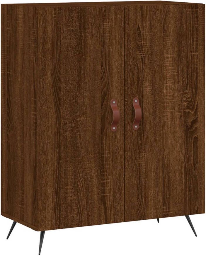 The Living Store Dressoir Classic Brown 69.5 x 34 x 90 cm Durable wood and metal