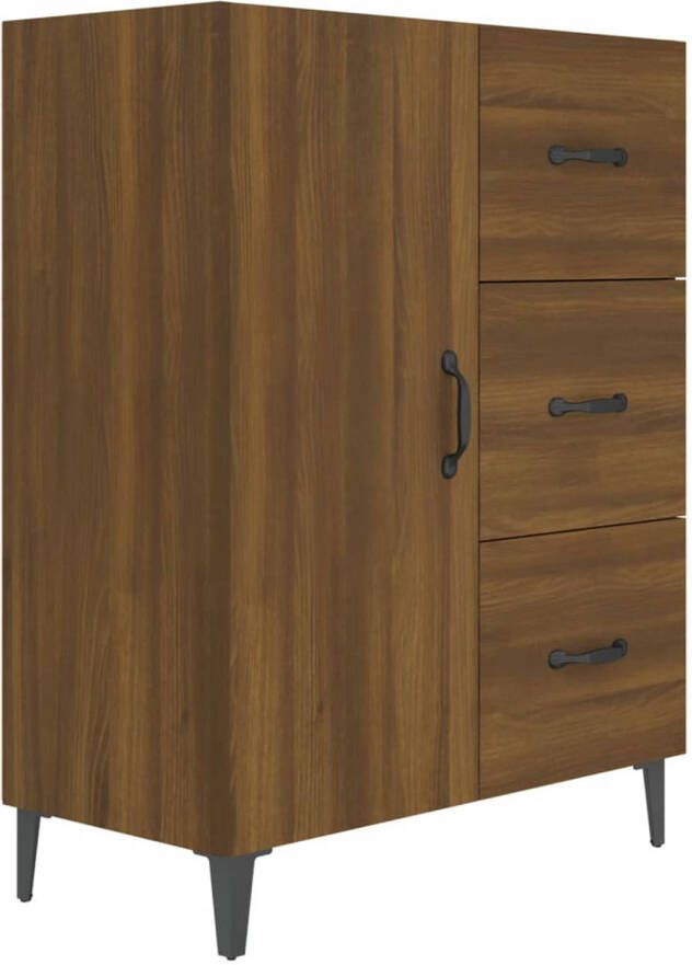 The Living Store Dressoir Classic bruineiken 69.5 x 34 x 90 cm bewerkt hout