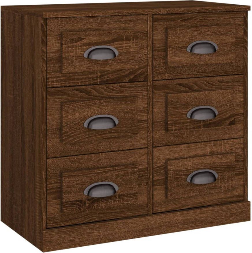 The Living Store Dressoir Classic Bruineiken 70 x 35.5 x 67.5 cm Duurzaam bewerkt hout