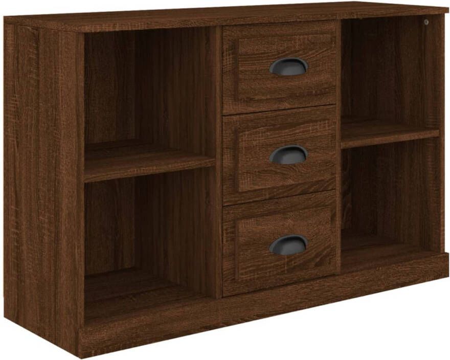 The Living Store Dressoir Classic Bruineiken Bijzetkast 104.5 x 35.5 x 67.5 cm