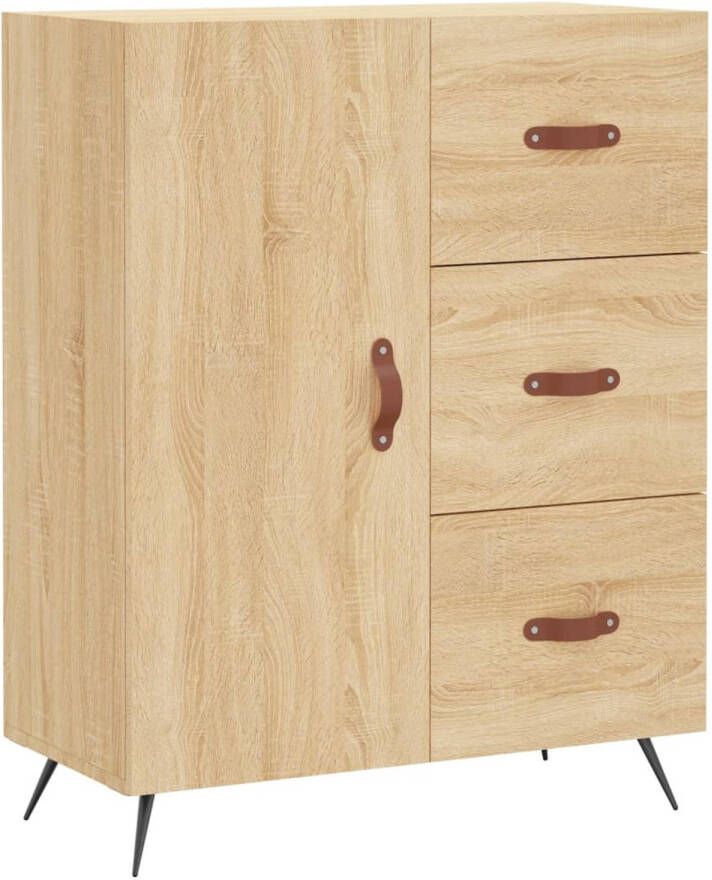 The Living Store Dressoir Classic Dressoir 69.5 x 34 x 90 cm Sonoma eiken