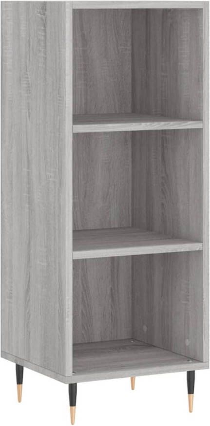 The Living Store Dressoir Classic Grijs Sonoma Eiken 34.5 x 32.5 x 90 cm Duurzaam materiaal