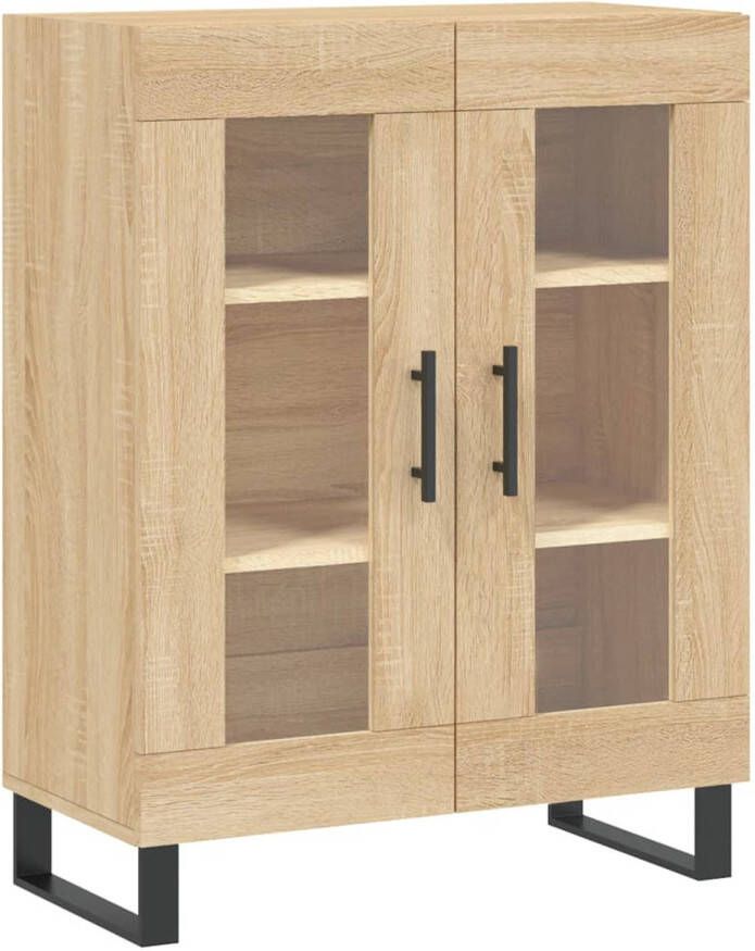 The Living Store Dressoir Classic Meubel 69.5 x 34 x 90 cm Sonoma Eiken