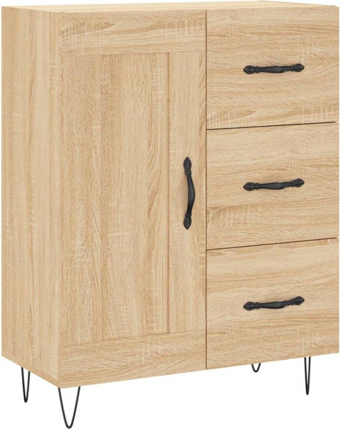 The Living Store Dressoir Classic s 69.5 x 34 x 90 cm Sonoma Eiken