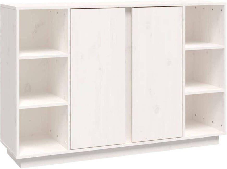 The Living Store Dressoir Classic White 120x35x80 cm Solid Pine