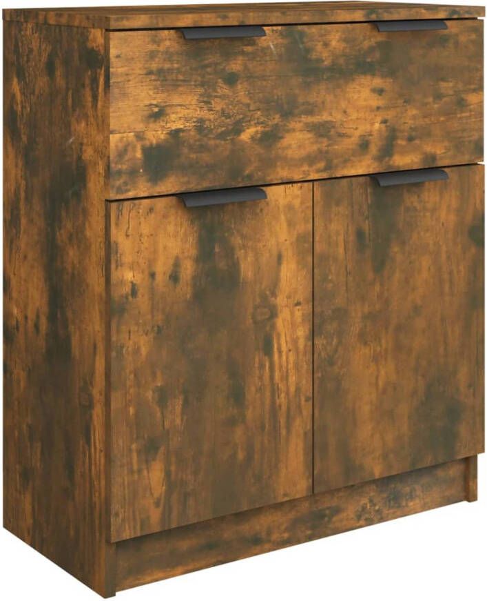 The Living Store Dressoir Gerookt eiken 60 x 30 x 70 cm Modern design