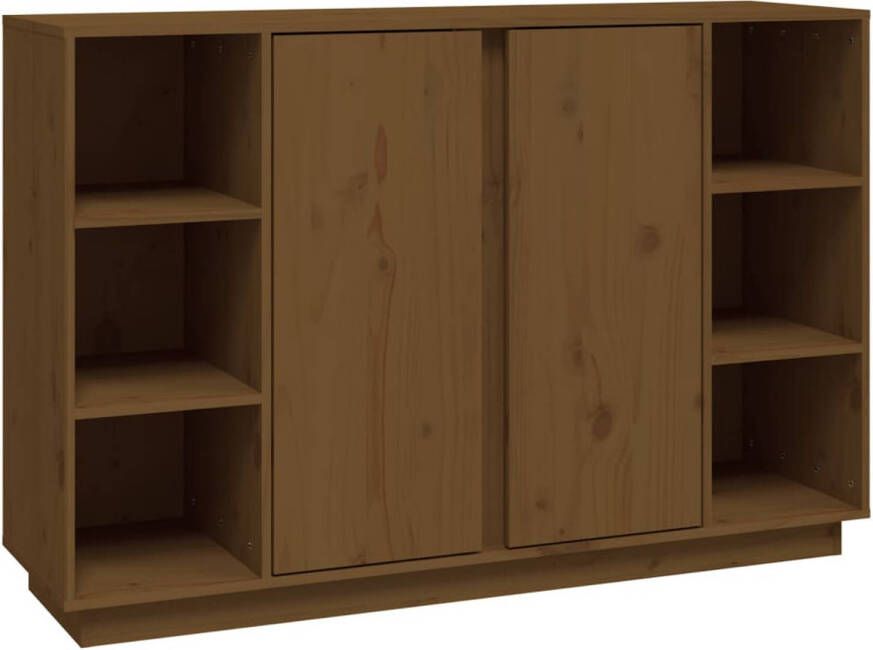 The Living Store Dressoir Grenen 120 x 35 x 80 cm Honingbruin