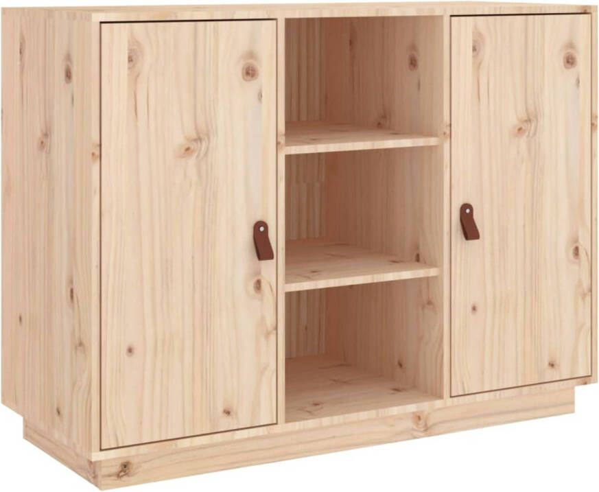 The Living Store Dressoir Grenenhout 100 x 40 x 75 cm Rustiek design