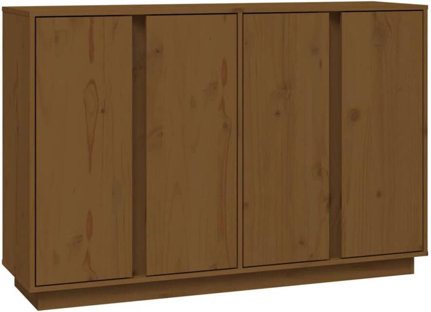 The Living Store Dressoir Grenenhout Bruin 120 x 35 x 80 cm