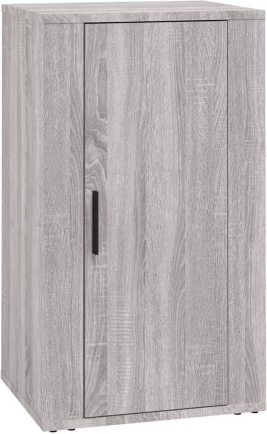 The Living Store Dressoir Grey Sonoma Oak Bewerkt Hout 40x33x70 cm Extra opbergruimte