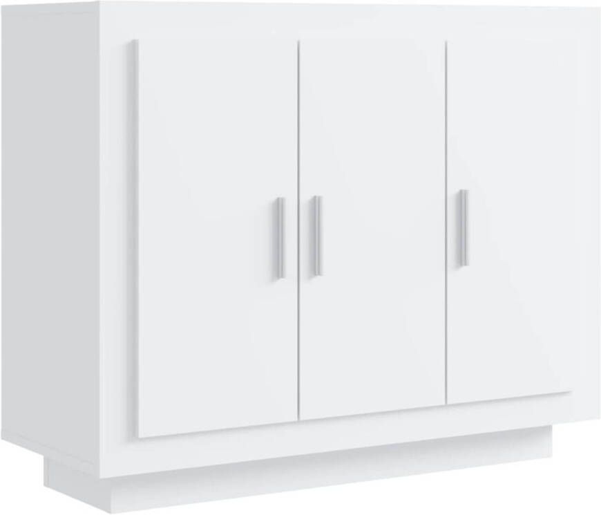 The Living Store Dressoir Hoogglans Wit 92 x 35 x 75 cm (B x D x H)