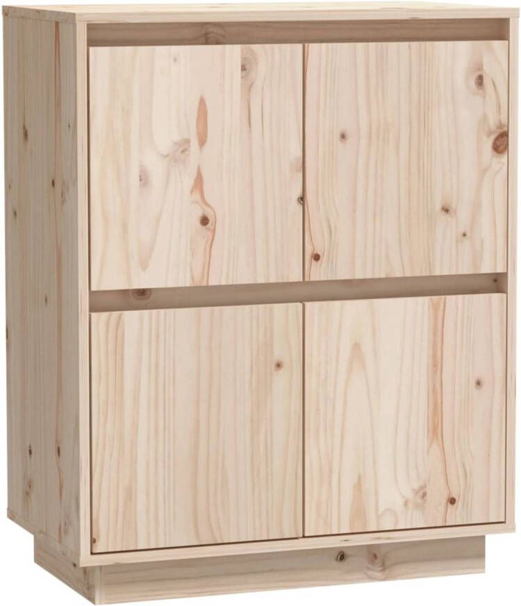 The Living Store Dressoir Houten 60 x 34 x 75 cm 4 deuren