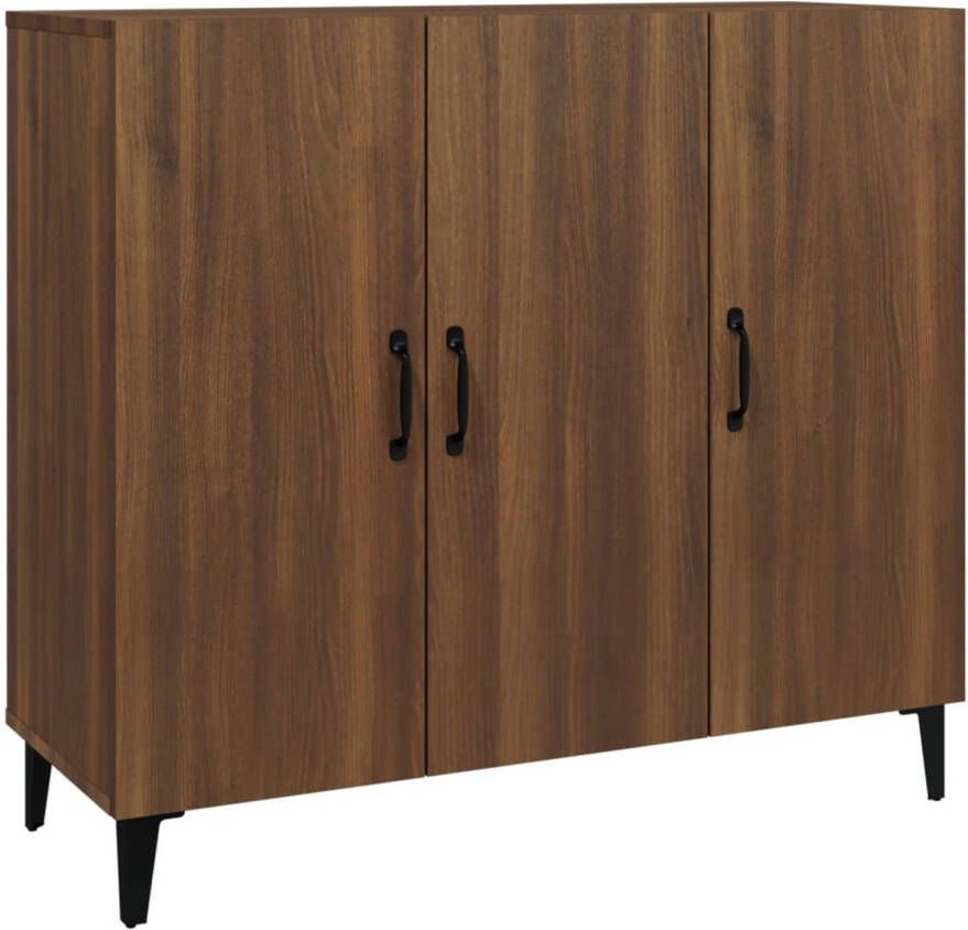 The Living Store Dressoir Industrial Bruineiken 90 x 34 x 80 cm