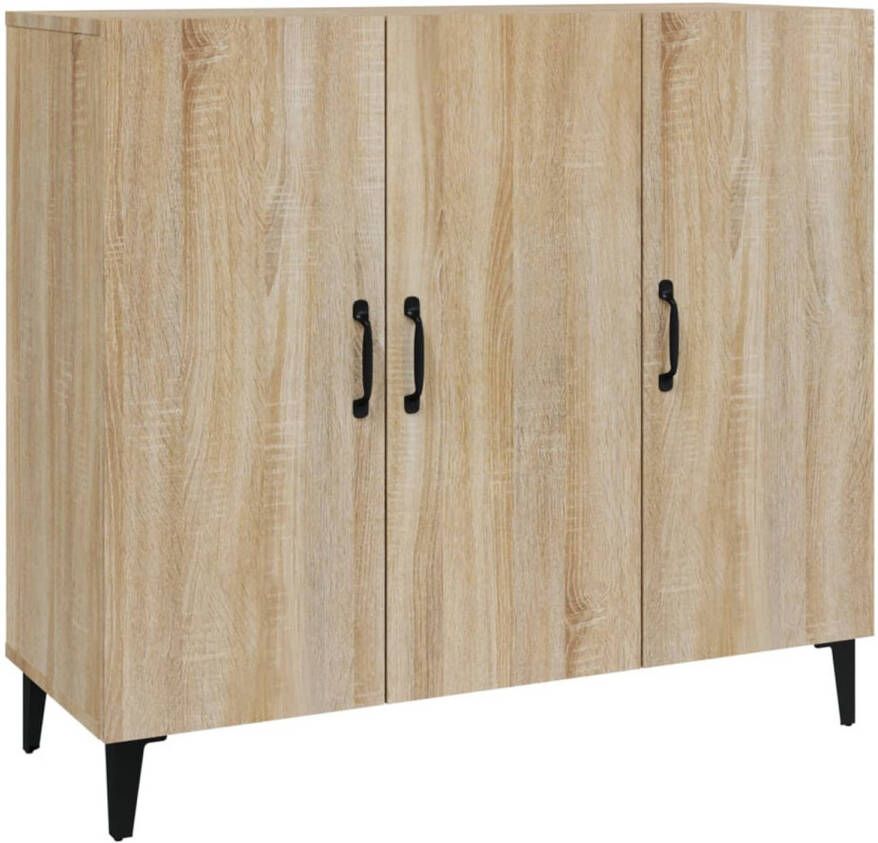 The Living Store Dressoir Industriële Stijl Sonoma Eiken 90 x 34 x 80 cm