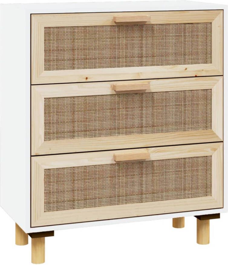 The Living Store Dressoir Kast 60x30x70cm Wit