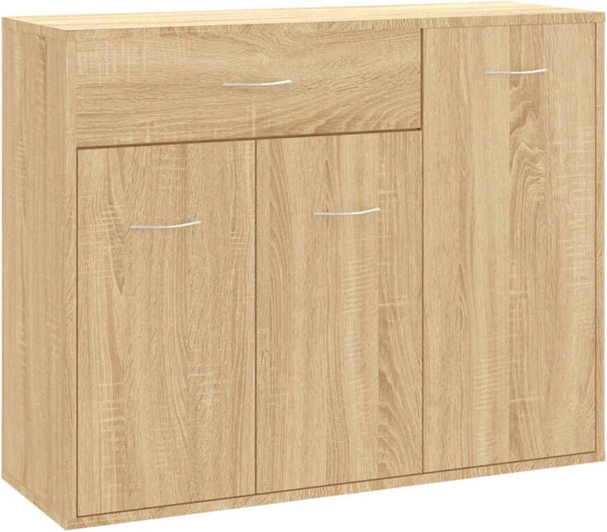 The Living Store Dressoir Kast 88 x 30 x 70 cm Sonoma Eiken