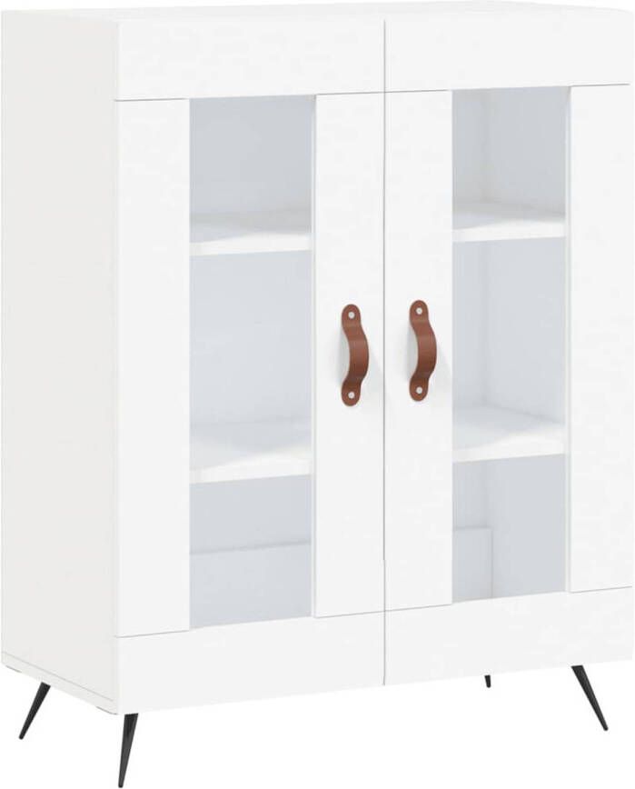 The Living Store Dressoir Kast Afmetingen- 69.5 x 34 x 90 cm Kleur- Wit