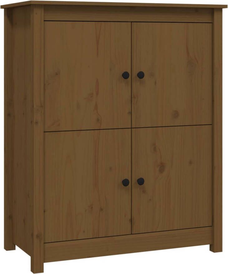 The Living Store Dressoir Landelijk Meubel 83x41.5x100 cm Honingbruin