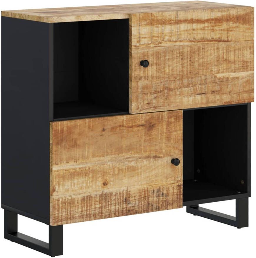 The Living Store Dressoir Massief mangohout 80 x 33 x 75 cm Met opbergruimte