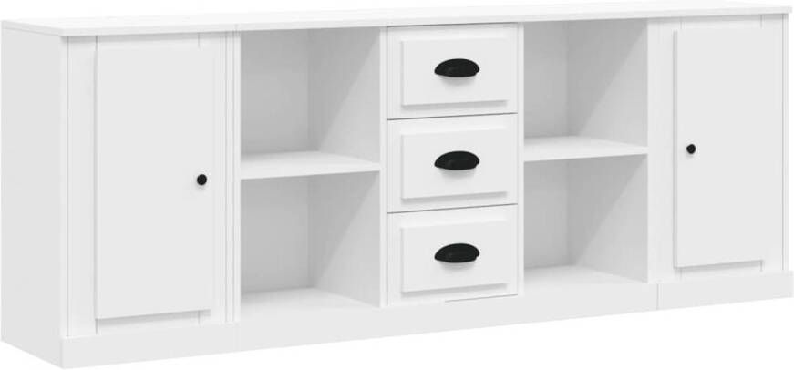 The Living Store Dressoir Meubel 174.5 x 35.5 x 67.5 cm Wit