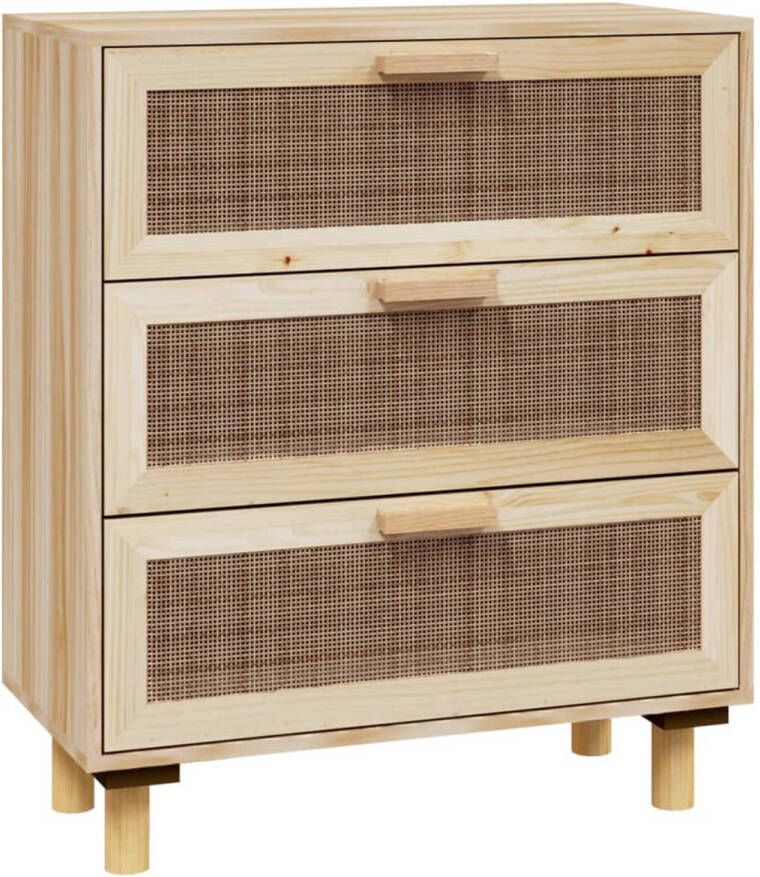 The Living Store Dressoir Meubel 60 x 30 x 70 cm Bruin