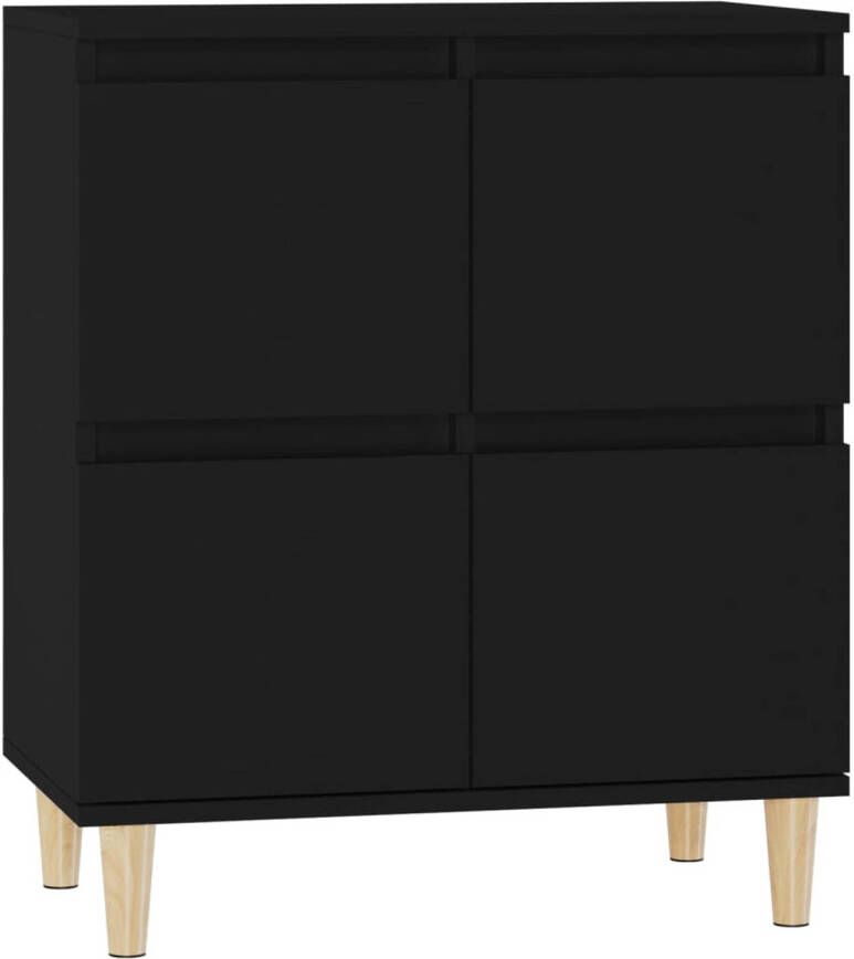 The Living Store Dressoir Meubel 60x35x70 cm Zwart