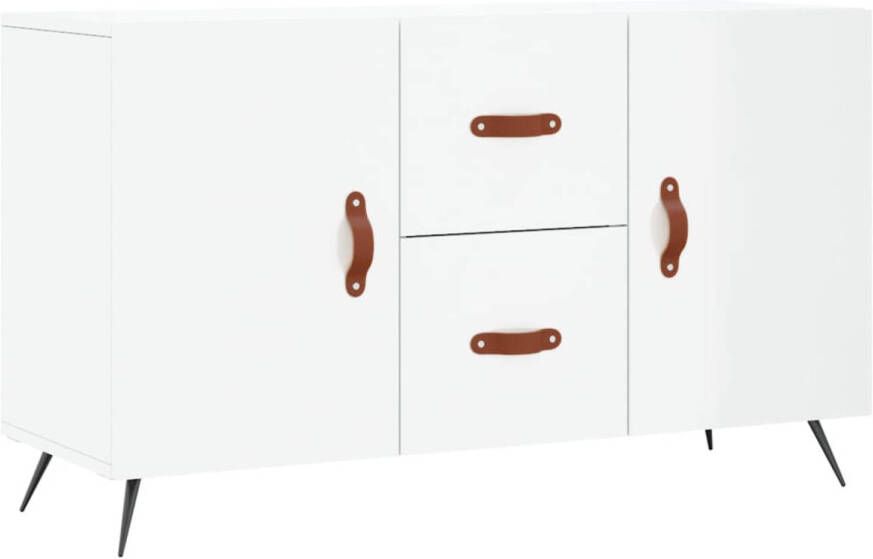 The Living Store Dressoir Meubelen 100 x 36 x 60 cm Hoogglans wit