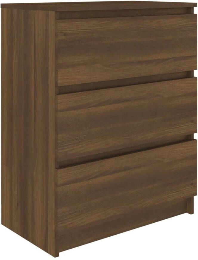 The Living Store Dressoir Minimalistisch Dressoir 60 x 35 x 76 cm Bruineiken