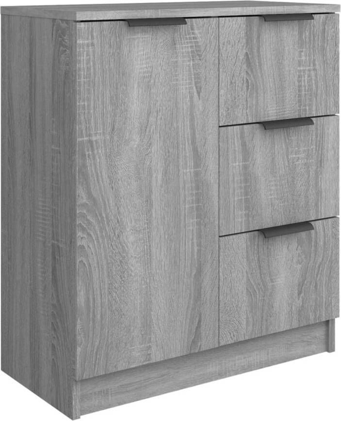 The Living Store Dressoir Minimalistisch Meubels 60 x 30 x 70 cm Grijs Sonoma Eiken