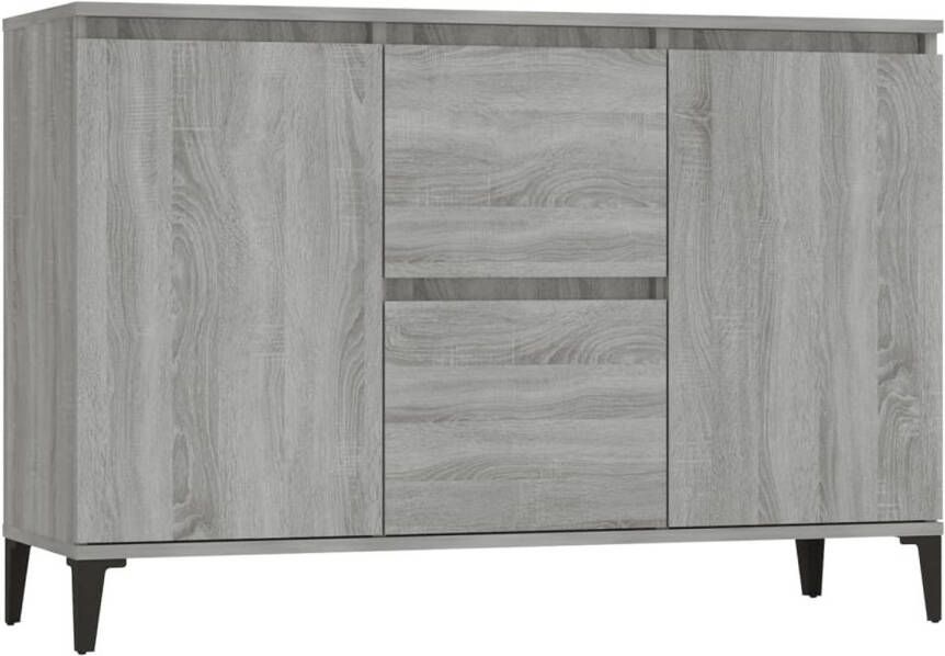 The Living Store Dressoir Minimalistische Charme Consolekast 104 x 35 x 70 cm Grijs Sonoma Eiken