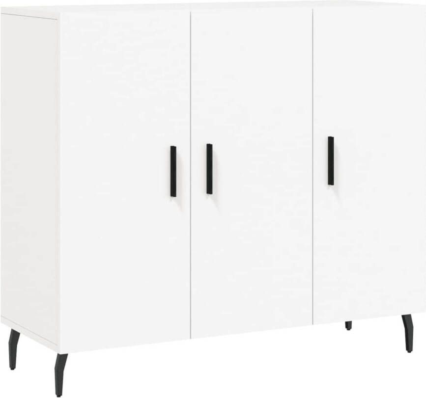 The Living Store Dressoir Modern 90 x 34 x 80 cm Wit