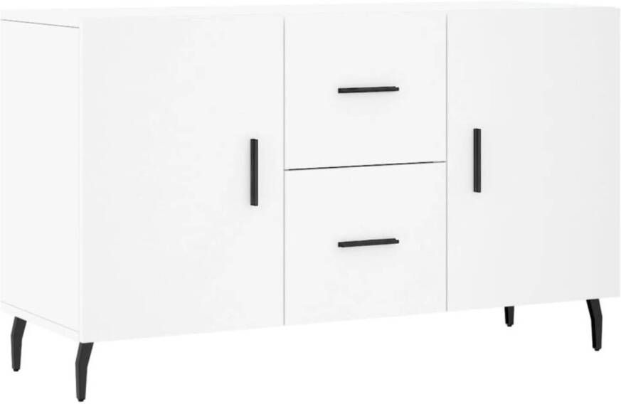 The Living Store Dressoir Modern Divers opbergruimte Stabiel Wit 100 x 36 x 60 cm