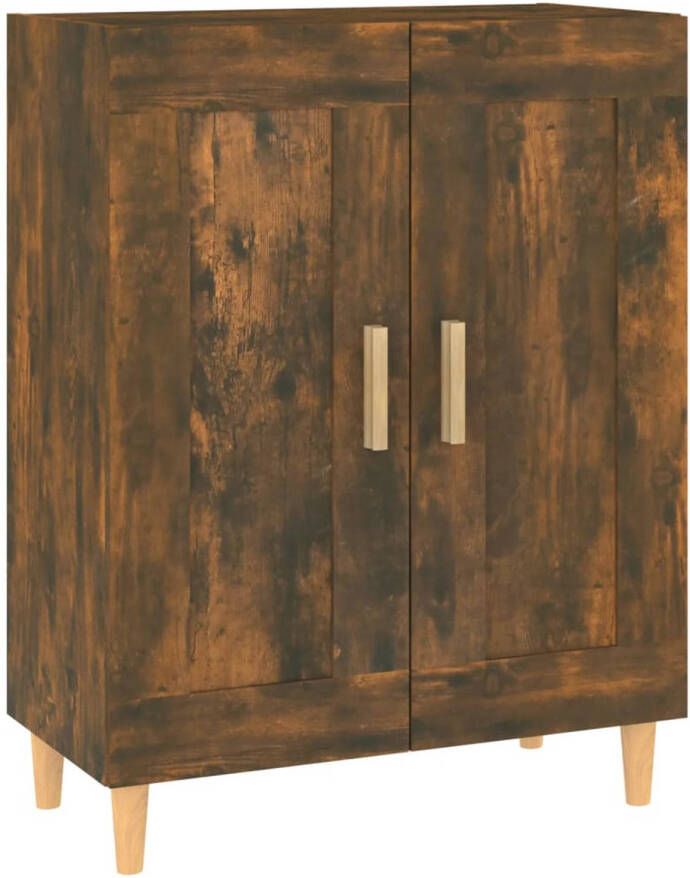 The Living Store Dressoir naam Bijzetkast 69.5 x 34 x 90 cm Gerookt eikenkleurig