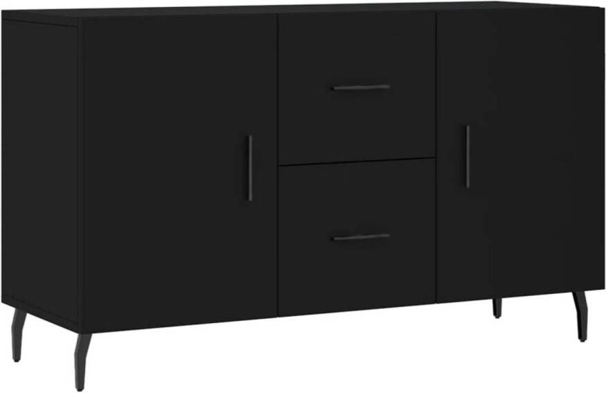 The Living Store Dressoir naam Kast 100 x 36 x 60 cm Zwart