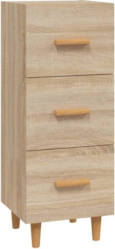 The Living Store Dressoir Nordic Sonoma Eiken 34.5 x 34 x 90 cm