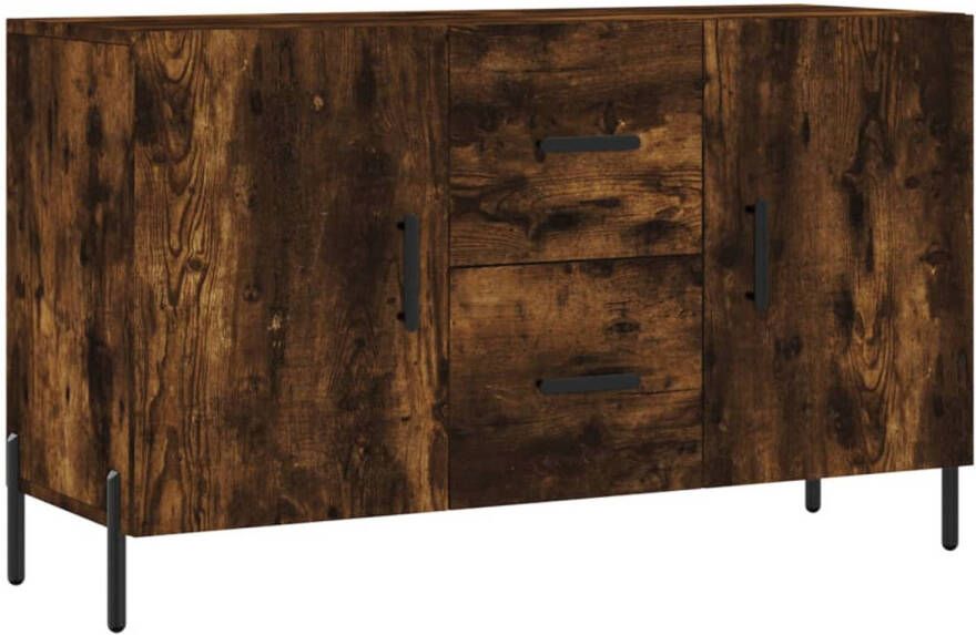 The Living Store Dressoir Opbergkast 100x36x60 cm Gerookt eiken