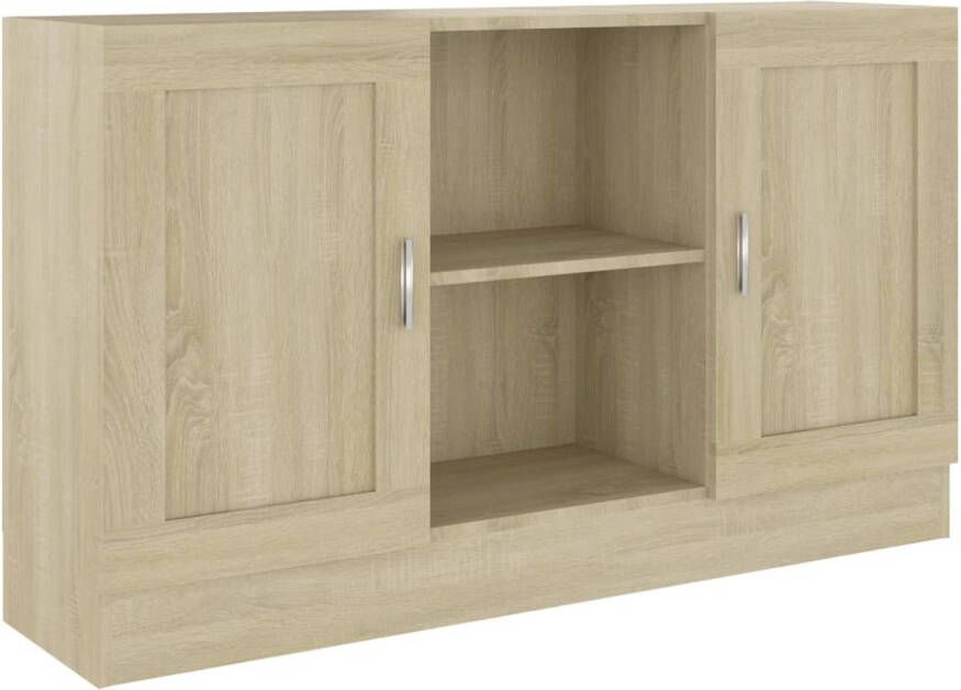 The Living Store Dressoir Opbergkast 120 x 30.5 x 70 cm Sonoma Eiken