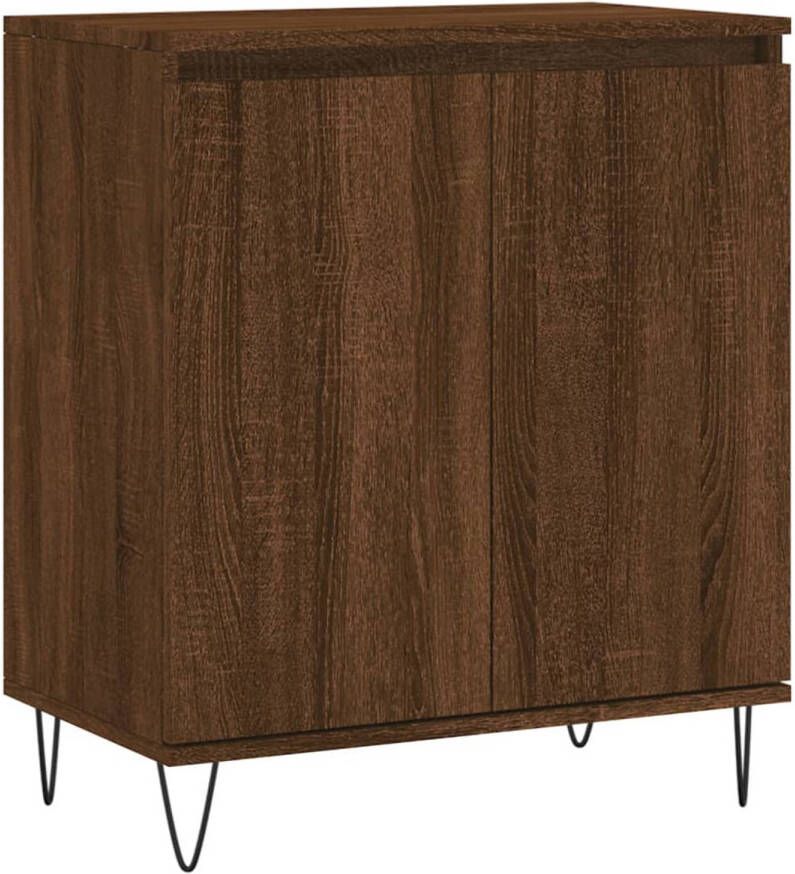 The Living Store Dressoir opbergkast 60 x 35 x 70 cm bruineiken